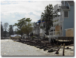 Coastal damage