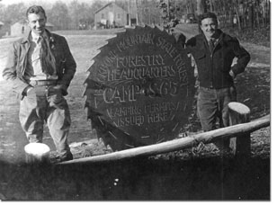 Potomac State Forest Entrance to Backbone Mountain CCC Camp S-65