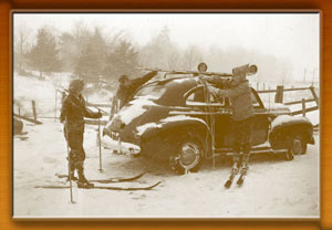 Getting ready for a day on the slope at New Germany State Park