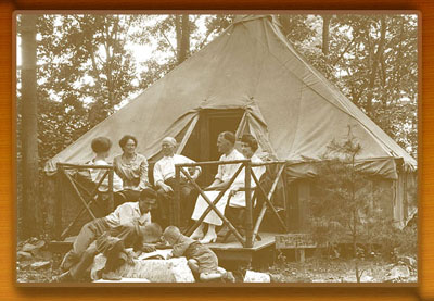 Camping at the Patapsco Forest Reserve.