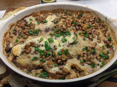 Dove and Wild Mushroom Cassoulet