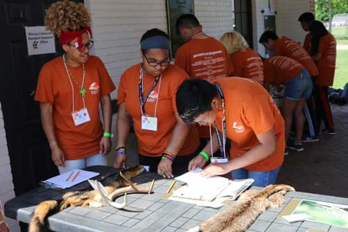 Kids participating in the Envirothon