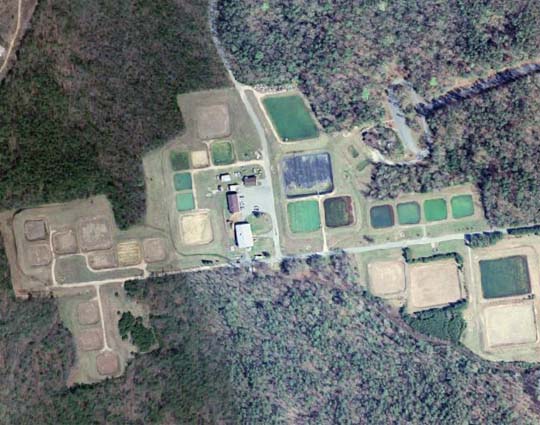 Aerial View of Hatchery