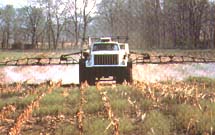 Diagram showing how surface runoff is transformed as it travels through a forest buffer