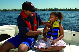 Fastening child's life jacket