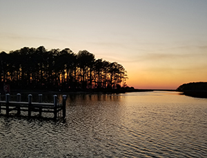 Sunset on Daugherty Creek