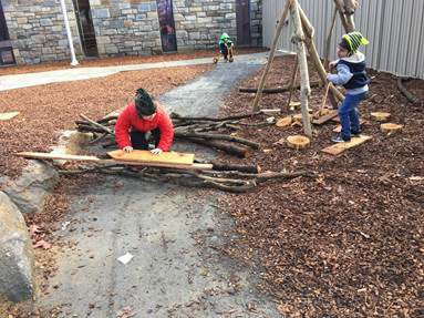 Fort building is a regular activity