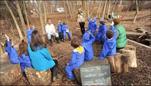 Learning Outside at Catonsville Presbyterian Church Family Child Care Center