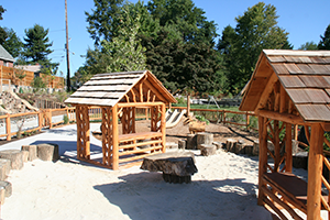 Natural Wood Playhouse