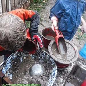 Loose Parts at Waldorf School in Baltimore