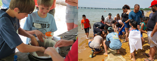 kids in outdoor classroom settings