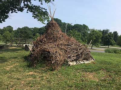 Structure made out of sticks