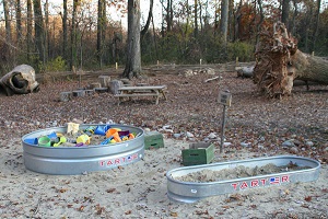 Sand digging area