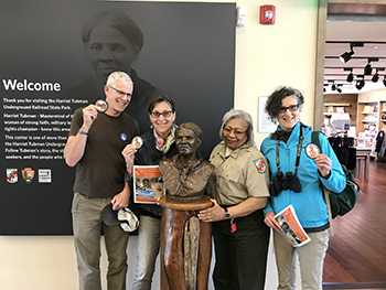 Junior Rangers at the Harriet Tubman Underground Railroad State Park