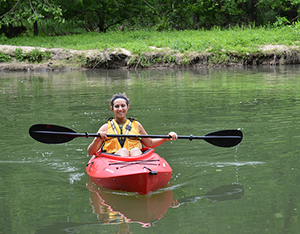 Kayaking the Daniels Area above the dam