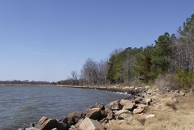 Water view from Franklin Point State Park