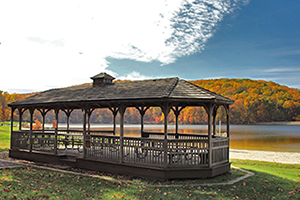 Lake-front Gazebo at Greenbrier State Park