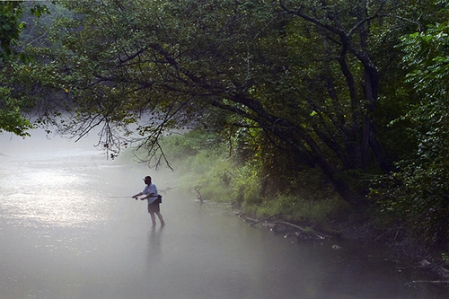 Fishing in Gunpowder Falls State Park, photo by Meg Gallucci