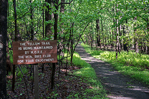 Entrance to the Gambrill State Park Yellow Trail