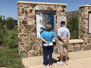 Outside exhibit at the Harriet Tubman Underground Railroad State Park