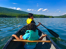 Paddling on Lake Habeeb, photo by Richard Dos Santos