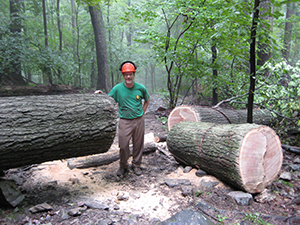 Appalachian trail volunteer on South Mountain