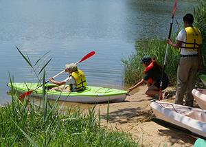 Launching Kayaks