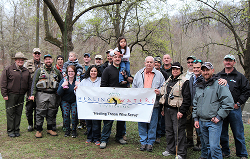 Group photo of Healing Waters participants