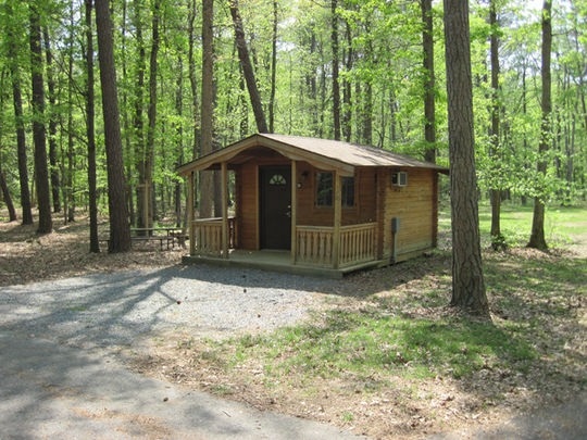 Full service cabin at Martinak State Park