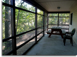 Full service cabin at Martinak State Park