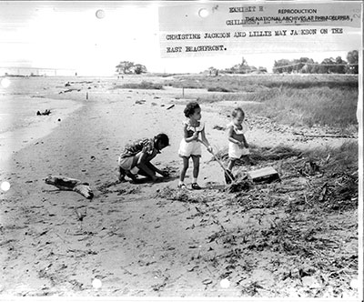 Photo of beachgoers at the east beach