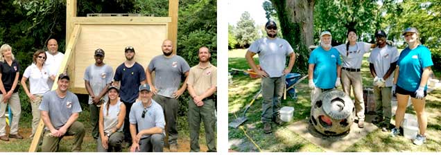 VCC volunteers working on projects in Parks