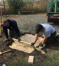 VCC members improving a playground