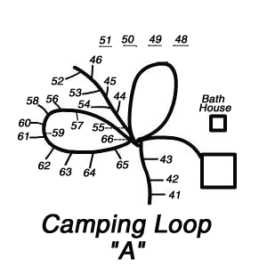 Map of Janes Island State Park Camp Loop A