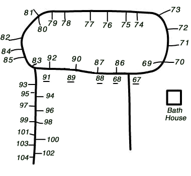 Map of Janes Island State Park C Loop