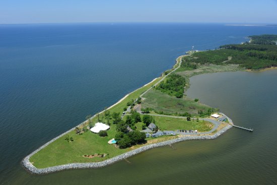 Ariel view of Black Walnut Point Natural Resources Management Area.