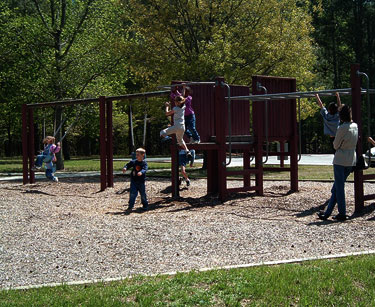 Children playing on playground