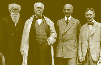 Burroughs, Edison, Ford and Firestone