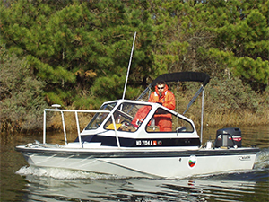 Boat on water