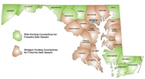 Maryland Deer Management Regions map