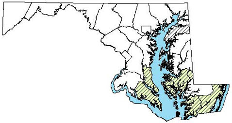 Eastern Narrow-mouthed distribution map