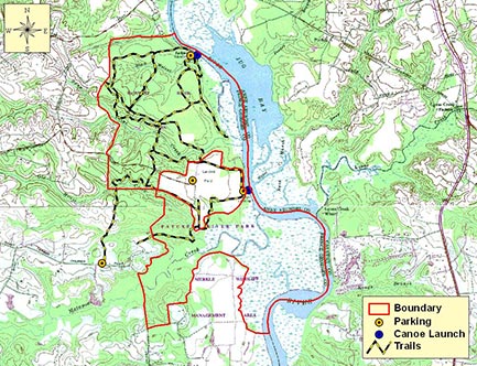 MD DNR Map of Patuxent River Natural Area